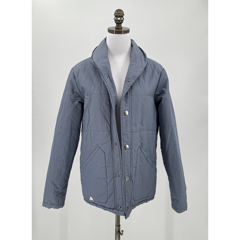Altamont Termm Gray Quilted Outdoor Snap Puffer Jacket Sz S